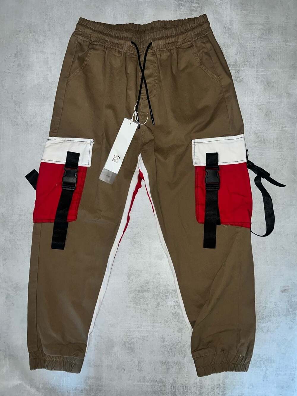 Uomo Colorblock Tactical Cargo Jogger Pants